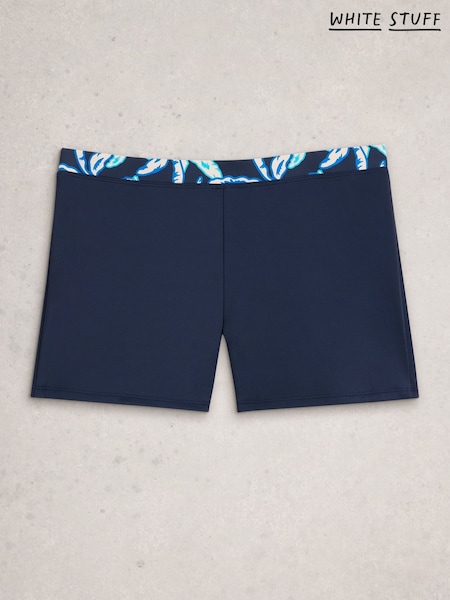White Stuff Blue Chrome Bay Swim Shorts (V53833) | $75