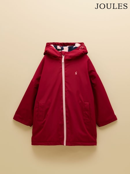 莓份色 - Joules Girls' Coverall Waterproof Changing Robe