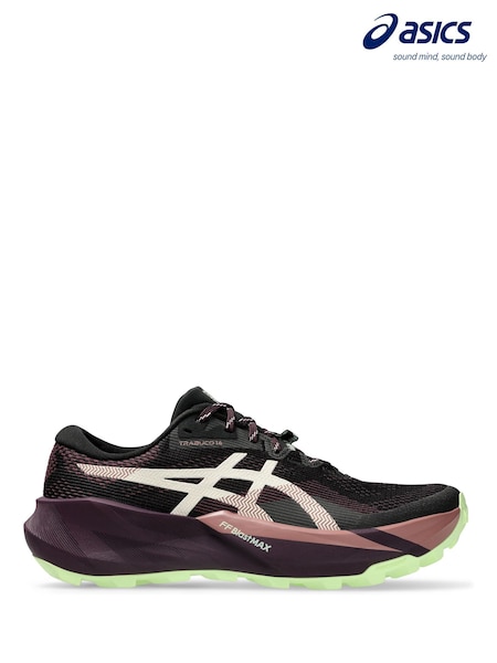 Negru/roz - Asics Trabuco 14 Running Trainers