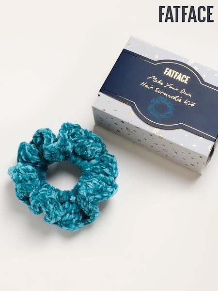 Blågrønn Blå - Fatface Crochet Your Own Scrunchie Kit