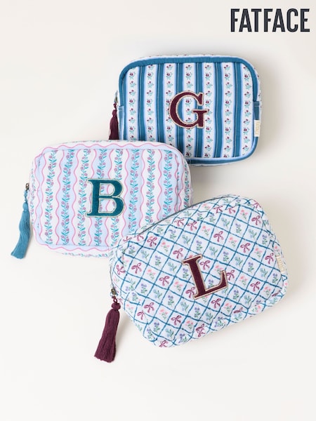 Više - Fatface Alphabet Printed Washbag