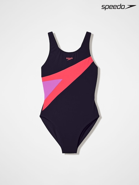 Black - Speedo Hyperboom Butterfly Back Swimsuit