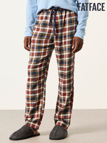 Orange - Regular Fatface Oxton Check Pyjama Bottom