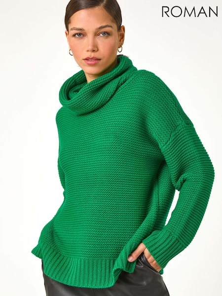 Roman Textured Cowl Neck Jumper (V55796) | 71 €
