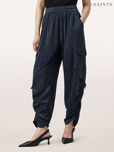 AllSaints Blue Kaye Trousers (V56023) | 826 QAR
