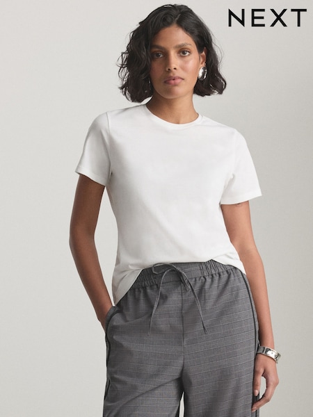 White - Slimline Crew Neck T-shirt