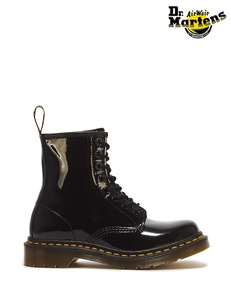 Black - Dr. Martens 1460 Patent Leather Lace Up Boots