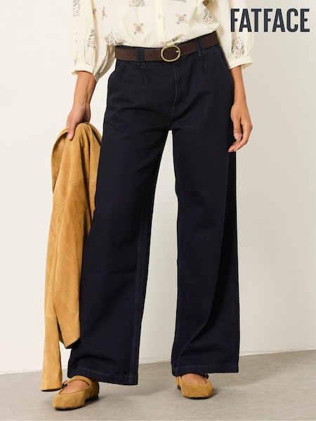 Ink - Fatface Pleat Jeans