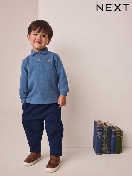 Bleu - Long Sleeve Polo Top And Joggers Set (3mths-7yrs)
