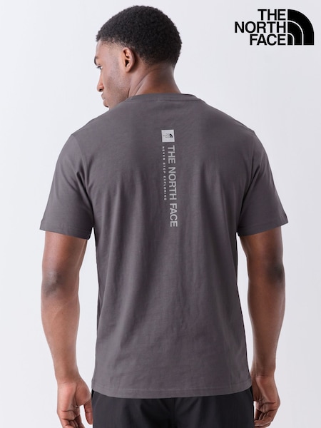 Grey - Regular The North Face Vertical Back Graphic T-shirt