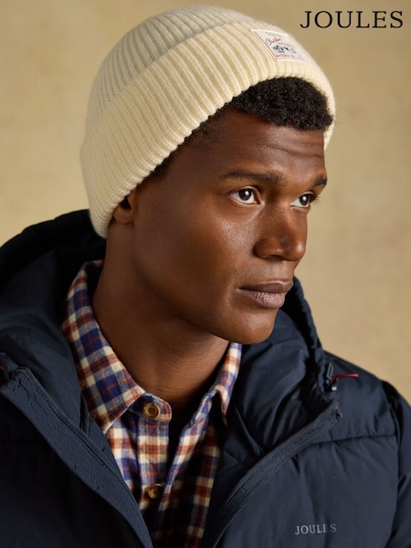 Crema - Regular Joules Fisherman Beanie Hat