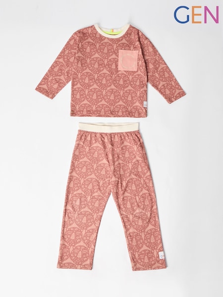 GEN Pink Long Sleeve Pyjamas (V57182) | kr314