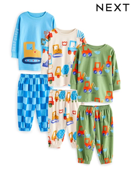 Vivace con ruspa - Pigiama oversize a maniche lunghe 3 confezione (9mesi-8anni)