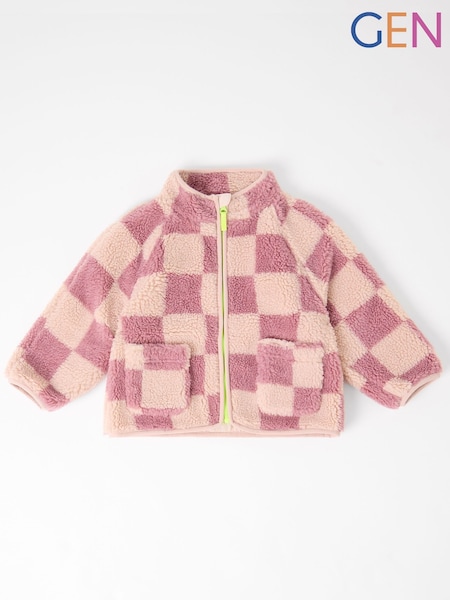 Roz - GEN Checkerboard Borg Jacket (V57309) | 223 LEI