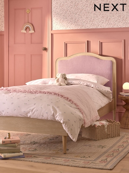 Lily Wooden Upholstered Single Bed Frame