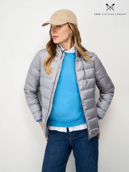 Crew Clothing Grey Metallic Padded Jacket (V57617) | $274
