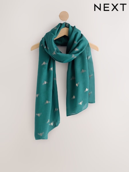 Green Bee Foil - Lightweight Scarf