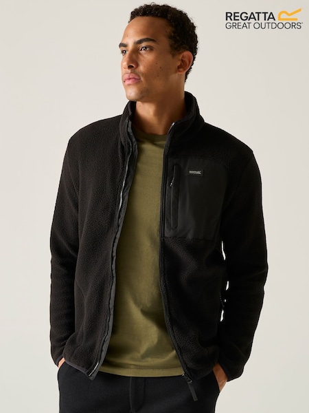 Black - Regular Regatta Frankie Borg Full Zip Fleece