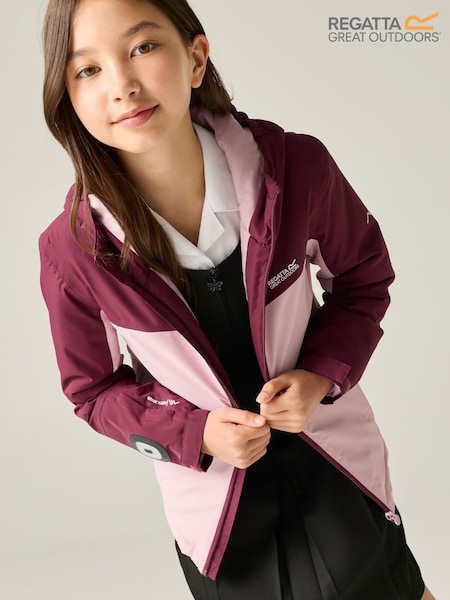 Purple - Regatta Beamz Torch Waterproof Insulated Jacket