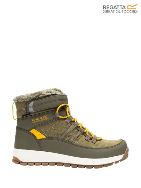 Green - Regatta Elbourne Junior Waterproof Boots