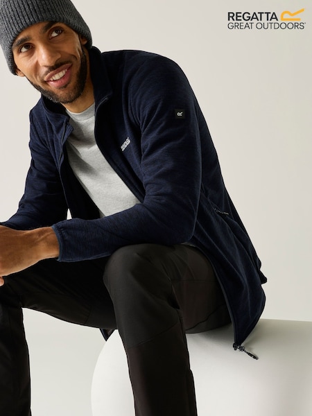 Blue - Regular Regatta Harrow Full Zip Fleece
