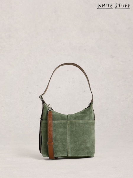 White Stuff Green Mini Sophia Suede Crossbody Bag (V58544) | kr1 023