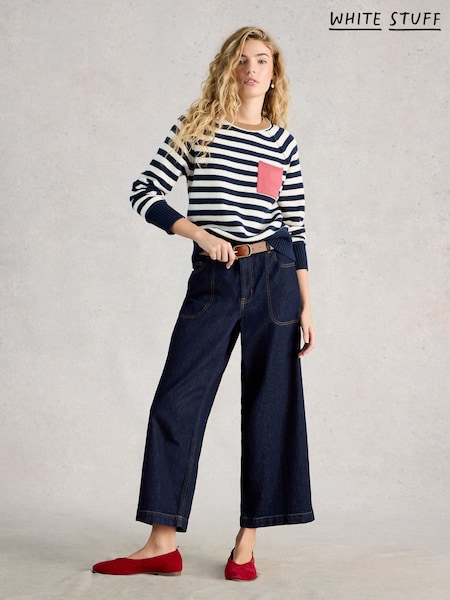 White Stuff Blue Britney Stripe Jumper (V58562) | €78.50