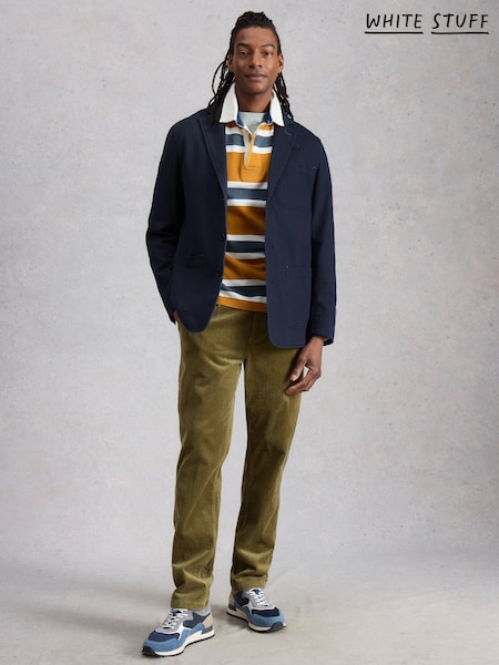 White Stuff Blue Chorley Cotton Blazer (V58572) | $299