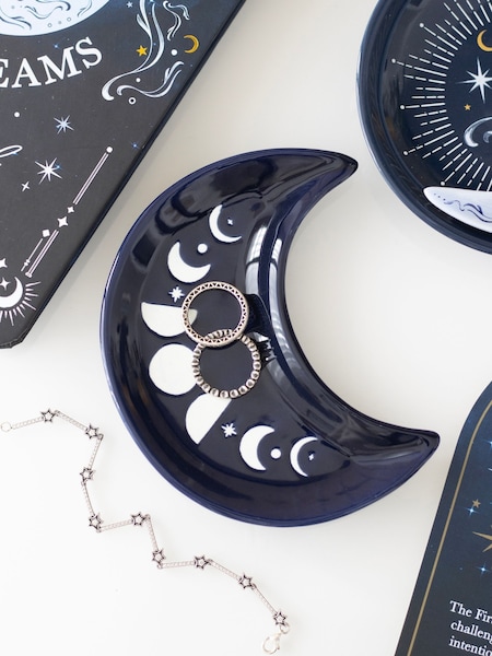 Something Different Blue Phase Crescent Moon Trinket Dish (V58577) | €23