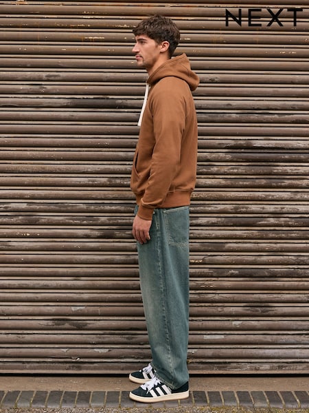 Dark Green Tint - Baggy Fit Jeans