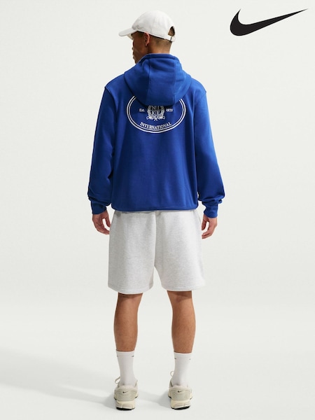 Blue - Regular Nike Sportswear Club French Terry Hoodie