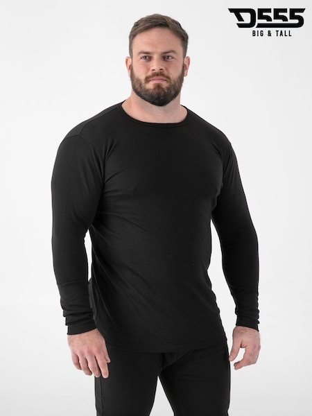 D555 Black EXETER Thermal Long Sleeve T-Shirt (V59112) | €26.50