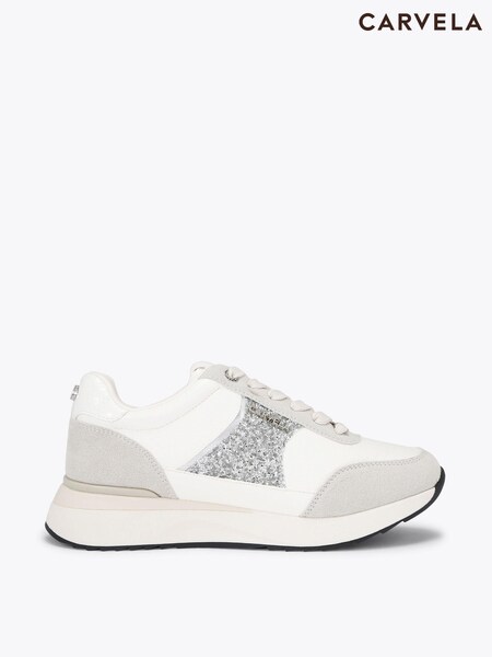 Carvela Silver Angelina Trainers (V59133) | $346