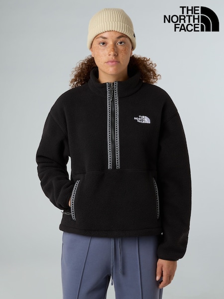 Negru - The North Face Fleeski 1/4 Zip Black Fleece