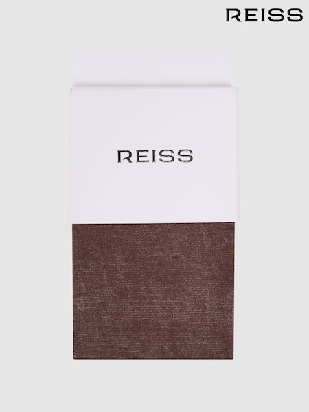 Reiss Chocolate Tilly Colour Tights (V59195) | SGD 69