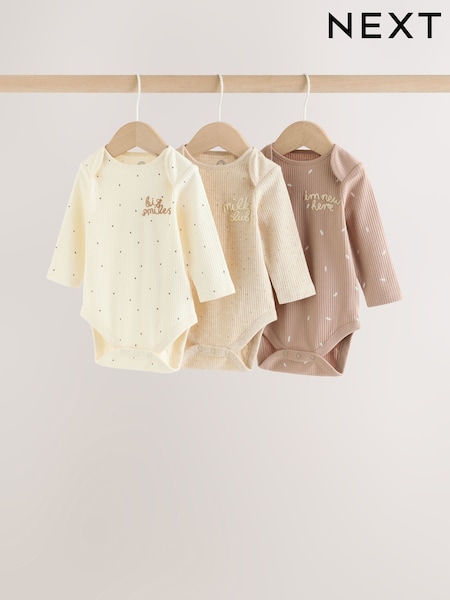 Neutral Milk Club - Long Sleeve Baby Bodysuits 3 Pack