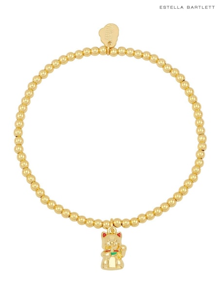 Estella Bartlett Gold Tone Lucky Cat Bracelet (V59537) | 114 QAR