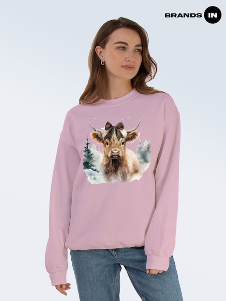Brands In Christmas Altoland Cow Winter Bow Sweat Top (V59554) | 44 €