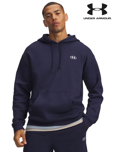 Blue - Regular Under Armour Rival Fleece Pullover Hoodie