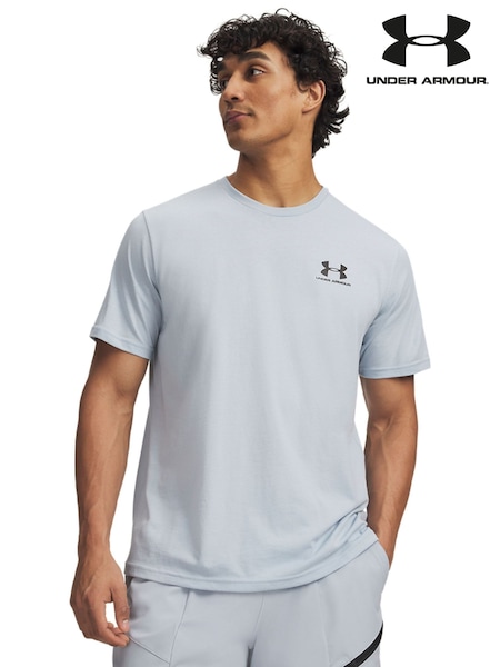 Blue - Regular Under Armour Sportstyle Left Chest Short Sleeve T-shirt