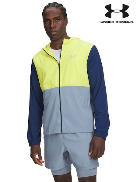 Blu - Regular Under Armour Velociti Windproof Hooded Running Jacket