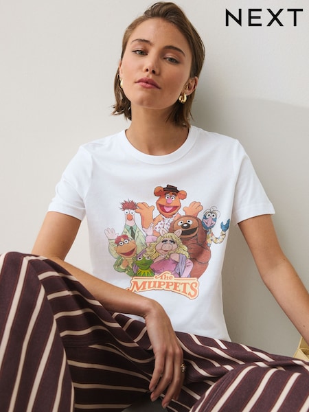 White - The Muppets Licence Short Sleeve T-shirt