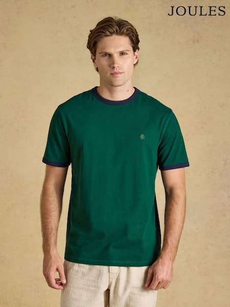 Green - Regular Joules Rugby Club Crew Neck Cotton T-shirt