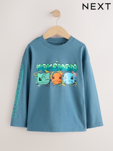 Blue Gel - Pokémon Long Sleeve T-shirt (3-16yrs)