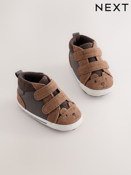 Brown Bear - Hitop Baby Trainers (0-2mths)