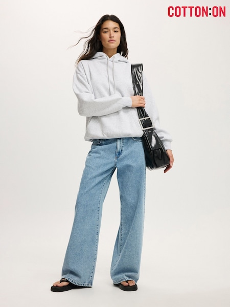 Cotton On Grey Premium Oversized Hoodie (V60349) | 201 SAR