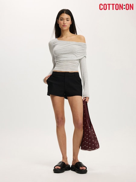 Cotton On One Shoulder Base Layer Long Sleeve Top (V60354) | 142 LEI