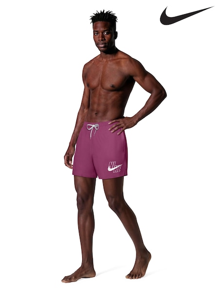 Desert Pink - 5 Inch Nike Breaker Logo Volley Shorts