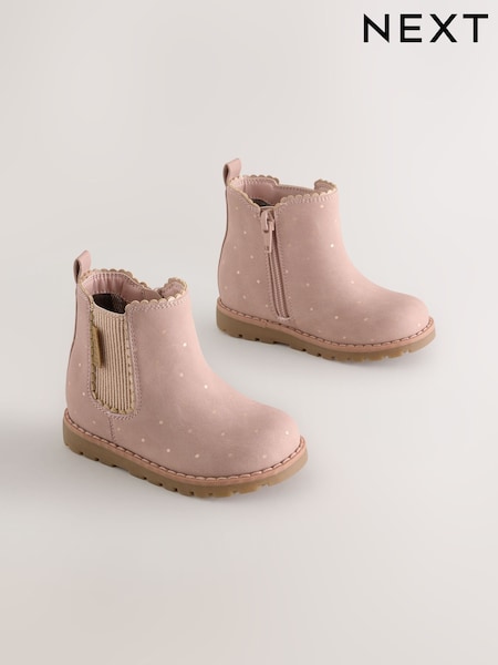Pink Spot - Chelsea Ankle Boots