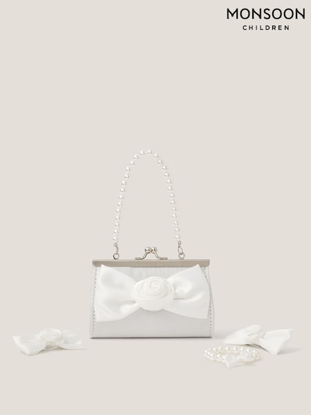 كريم - Monsoon Bridesmaid Rosette Bag & Accessories Set (V60742) | ‏128 د.إ.‏